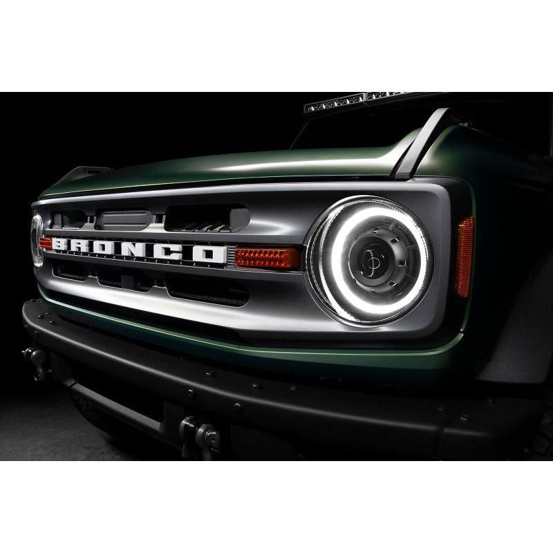 Oracle 2021+ Ford Bronco Oculus  Bi-LED Projector Headlights - Amber/White Switchback SEE WARRANTY-tuningsupply.com