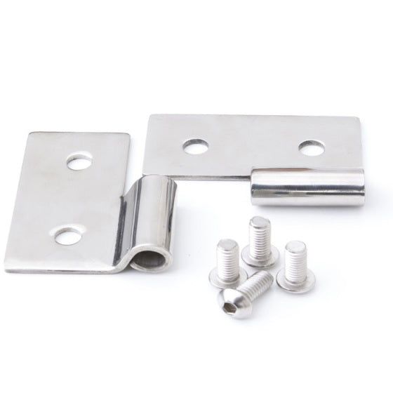 Rampage 1976-1983 Jeep CJ5 Lower Door Hinges - Stainless-Doors-Rampage-RAM7407-SMINKpower Performance Parts