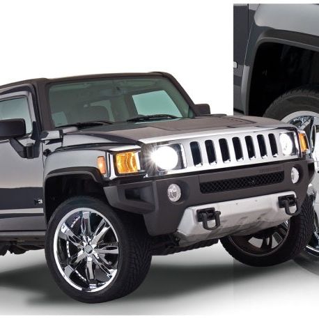 Bushwacker 06-10 Hummer H3 OE Style Flares 4pc - Black-tuningsupply.com