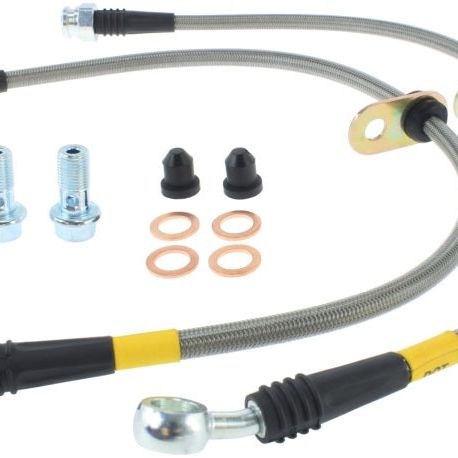 StopTech 02-06 Acura RSX / 04-09 TSX / 03-07 Accord / 09 Accord Coupe & Sedan Rear SS Brake Lines-Brake Line Kits-Stoptech-STO950.40502-SMINKpower Performance Parts