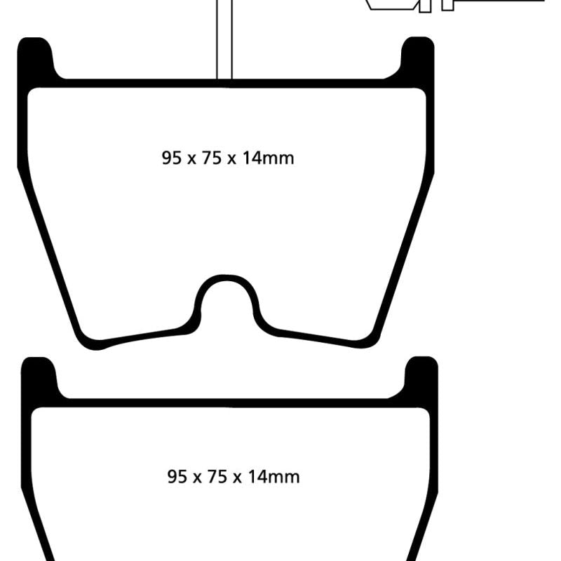 EBC 06-09 Audi RS4 4.2 (Cast Iron Rotors) Bluestuff Front Brake Pads-tuningsupply.com