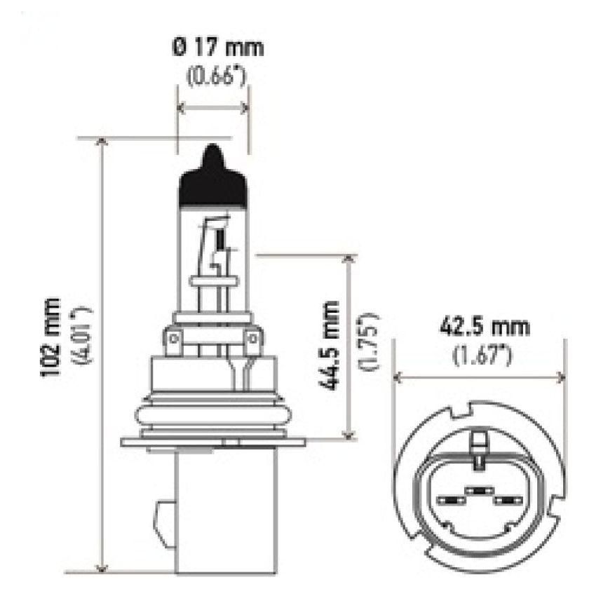 Hella Optilux XB White Halogen Bulbs HB5 9007 12V 100/80W (2 pack)-tuningsupply.com