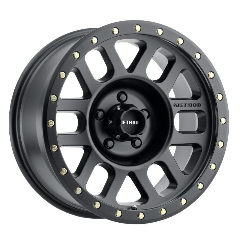 Method MR309 Grid 17x8.5 0mm Offset 5x5 94mm CB Matte Black Wheel-tuningsupply.com