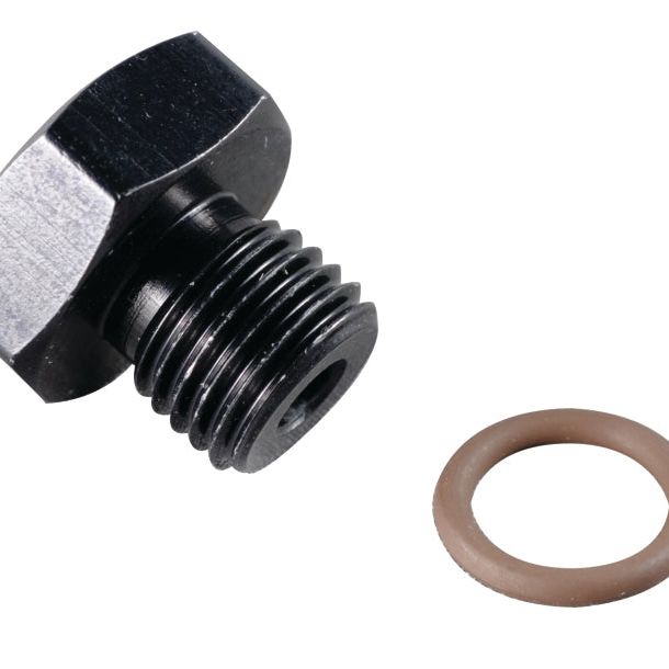 Fragola -8AN Port Plug 3/4-16 - Black-tuningsupply.com