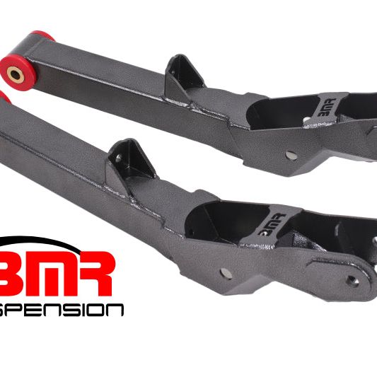 BMR 10-15 5th Gen Camaro Rear Lower Control Arms Non-Adj. (Polyurethane) - Black Hammertone-tuningsupply.com