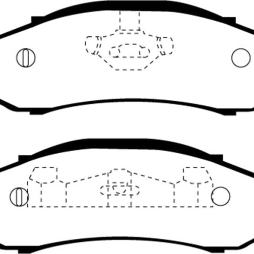 EBC 97-99 Jeep Cherokee 2.5 82mm High Rotors Yellowstuff Front Brake Pads-tuningsupply.com