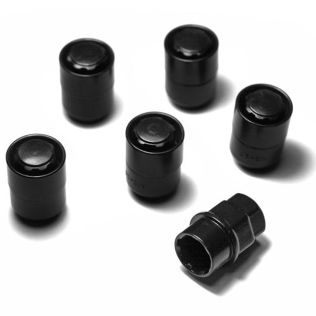 Rugged Ridge Five Piece Wheel Lock Set 1/2 -20 Thread Black-Lug Nuts-Rugged Ridge-RUG16715.21-SMINKpower Performance Parts