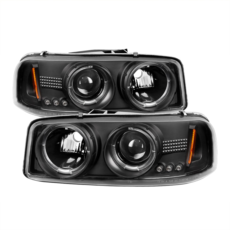 Spyder GMC Sierra 1500/2500/3500 99-06 Projector Headlights LED Halo LED Black PRO-YD-CDE00-HL-BK-Headlights-SPYDER-SPY5009357-SMINKpower Performance Parts