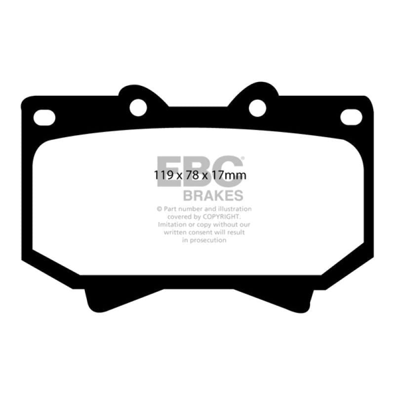 EBC 98-07 Lexus LX470 4.7 Greenstuff Front Brake Pads-tuningsupply.com