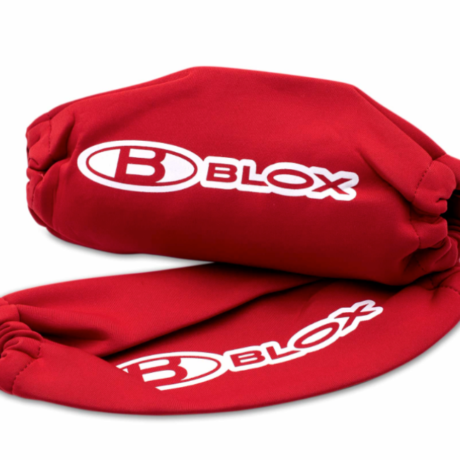 BLOX Racing Neoprene Coilover Covers - Red (Pair)-tuningsupply.com