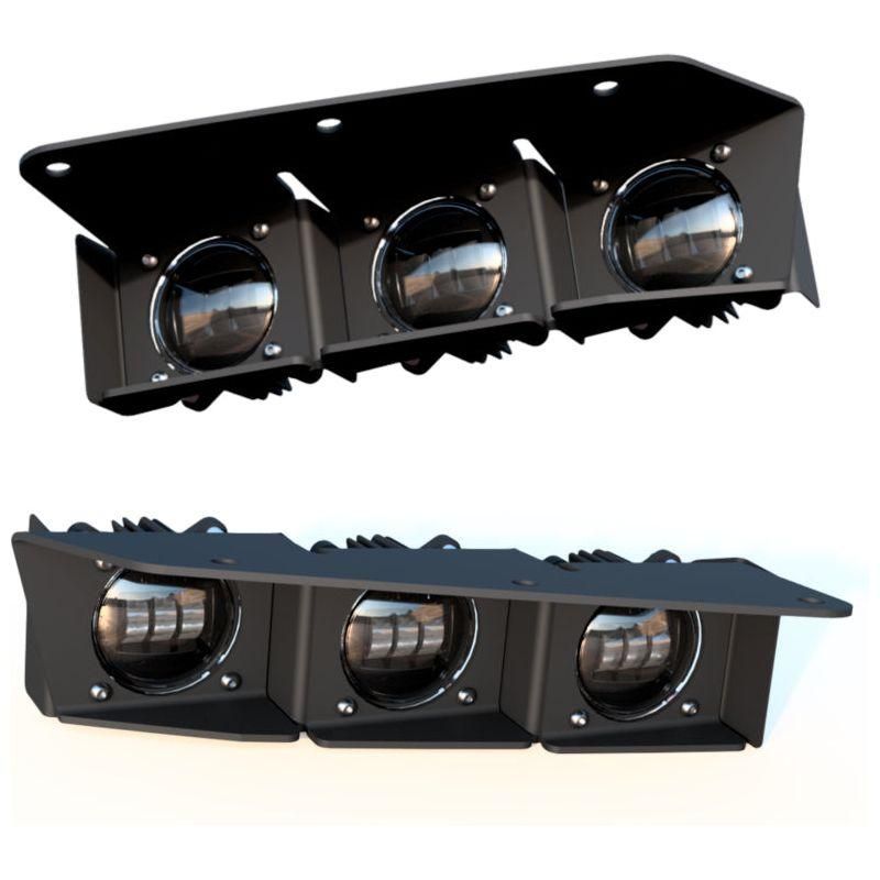 ORACLE Lighting 21-22 Ford Bronco Triple LED Fog Light Kit for Steel Bumper - White SEE WARRANTY-tuningsupply.com