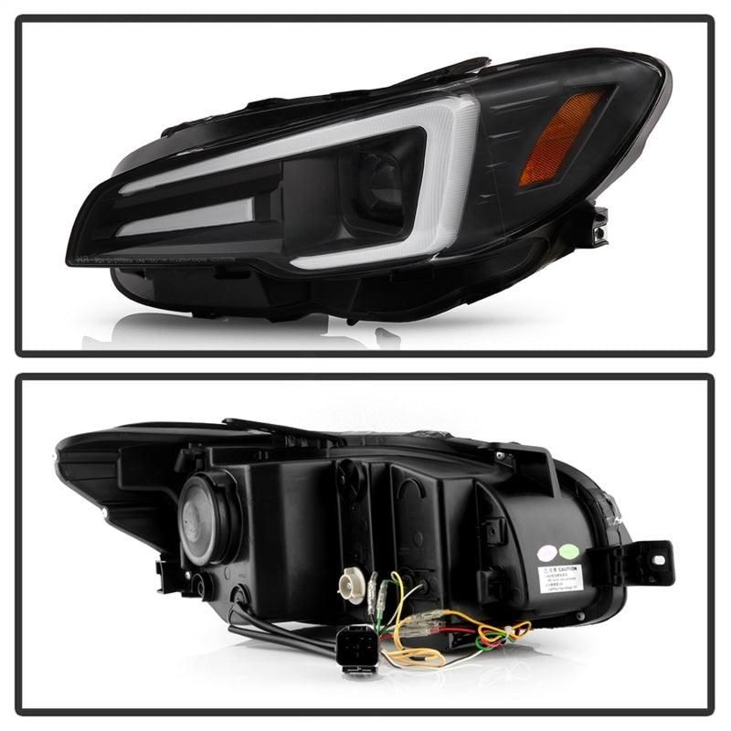 Spyder Subaru Impreza WRX 15-20 Halogen High-Power LED Headlights- Black PRO-YD-SWRX15HALAP-SBSEQ-BK - SMINKpower Performance Parts SPY5088093 SPYDER