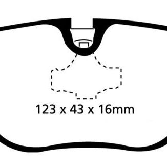 EBC 96-98 BMW Z3 1.9 Redstuff Rear Brake Pads-tuningsupply.com