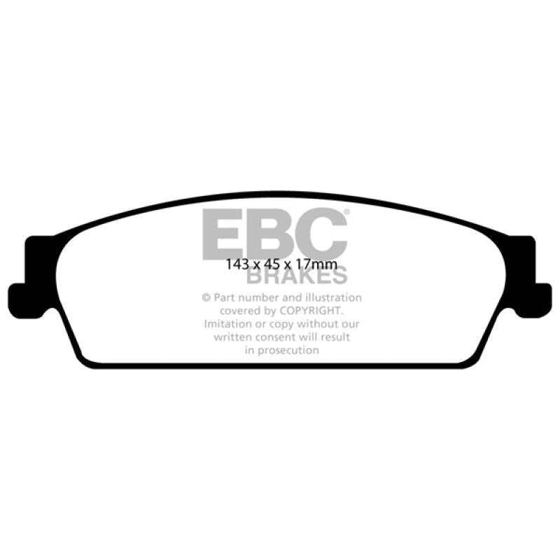 EBC 09-14 Cadillac Escalade 6.0 Hybrid Greenstuff Rear Brake Pads-tuningsupply.com