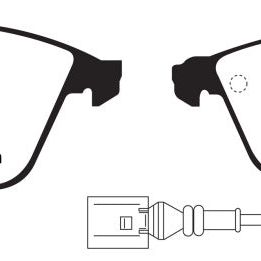 EBC 08-11 Volkswagen CC 3.6 Redstuff Front Brake Pads-tuningsupply.com