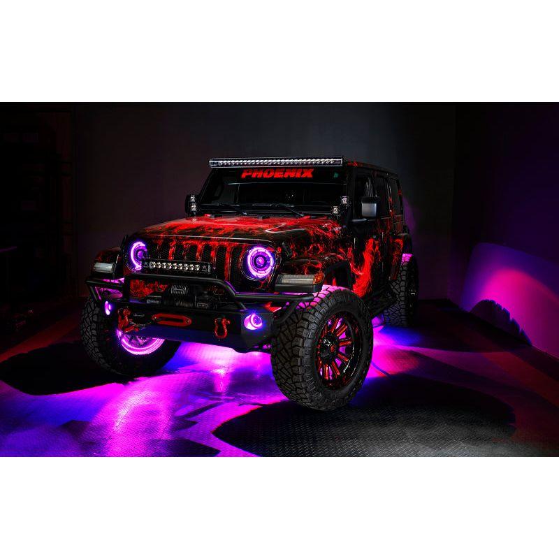 Oracle Jeep Wrangler JK/JL/JT High Performance W LED Fog Lights - w/o Controller SEE WARRANTY-tuningsupply.com