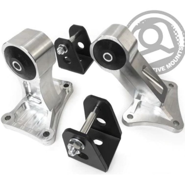 Innovative 00-09 Honda S2000 F-Series Silver Aluminum Mounts 75A Bushings (NoTrans Mount)-tuningsupply.com