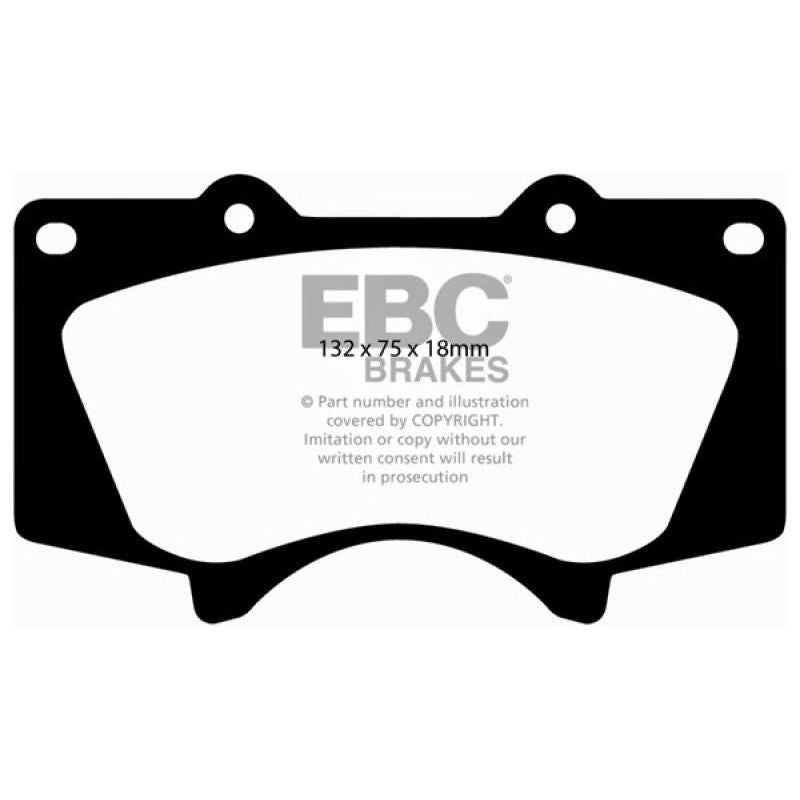 EBC 10+ Lexus GX460 4.6 Greenstuff Front Brake Pads-tuningsupply.com