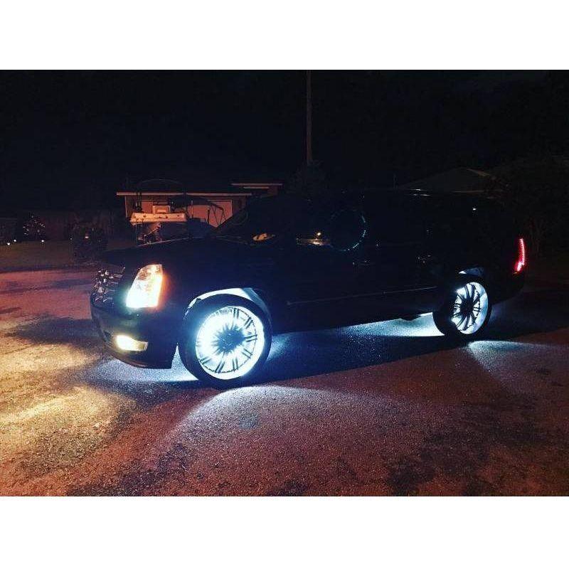 Oracle LED Illuminated Wheel Rings - Double LED - White - SMINKpower Performance Parts ORL4228-001 ORACLE Lighting