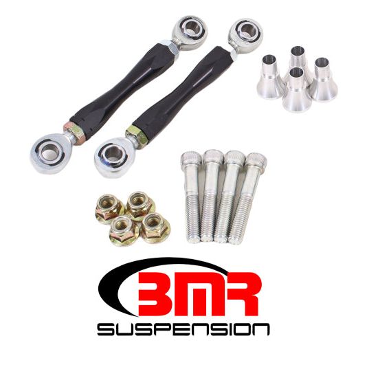 BMR 08-17 Challenger Front Sway Bar End Link Kit - Black-tuningsupply.com