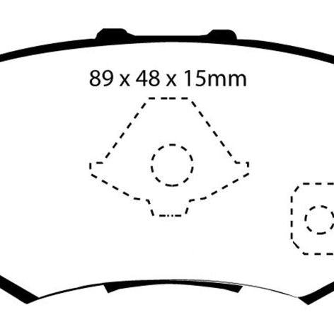 EBC 10-12 Acura RDX 2.3 Turbo Ultimax2 Rear Brake Pads-tuningsupply.com