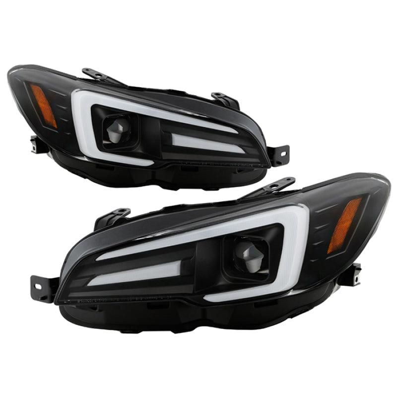 Spyder Subaru Impreza WRX 15-20 Halogen High-Power LED Headlights- Black PRO-YD-SWRX15HALAP-SBSEQ-BK - SMINKpower Performance Parts SPY5088093 SPYDER