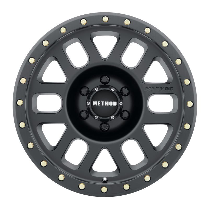 Method MR309 Grid 17x8.5 0mm Offset 6x135 94mm CB Matte Black Wheel-tuningsupply.com