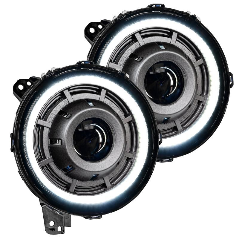 Oracle Jeep Wrangler JL Oculus Bi-LED Projector Headlights- Graphite Metallic - 5500K SEE WARRANTY-tuningsupply.com