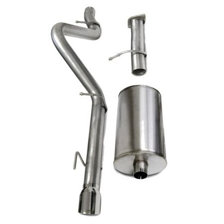 Corsa 2006-2008 Chevrolet Trailblazer SS 6.0L V8 Polished Sport Cat-Back Exhaust-tuningsupply.com