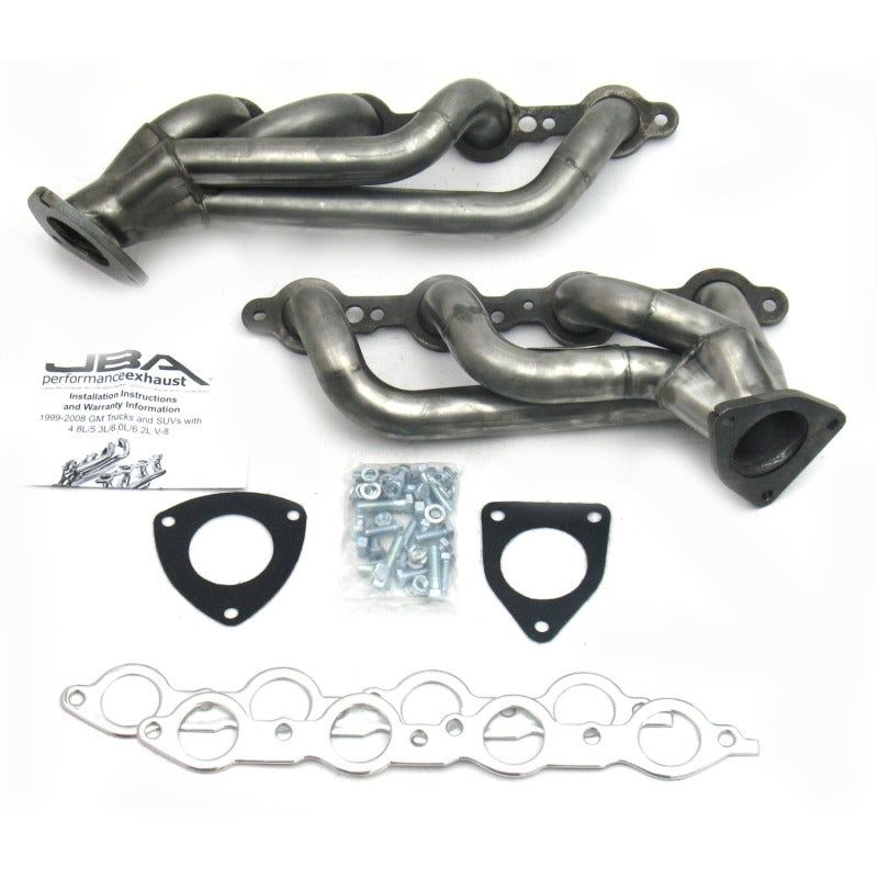 JBA 03-06 GM Truck 6.0L LS w/o EGR 1-5/8in Primary Raw 409SS Cat4Ward Header-tuningsupply.com