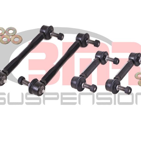 BMR 15-17 S550 Mustang Front and Rear Sway Bar End Link Kit - Black-tuningsupply.com