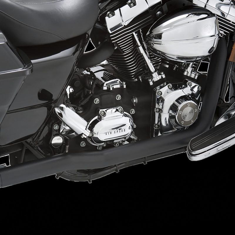 Vance & Hines Harley Davidson 95-08 Dresser Duals Exhaust - Black - SMINKpower Performance Parts VAH46799 Vance and Hines