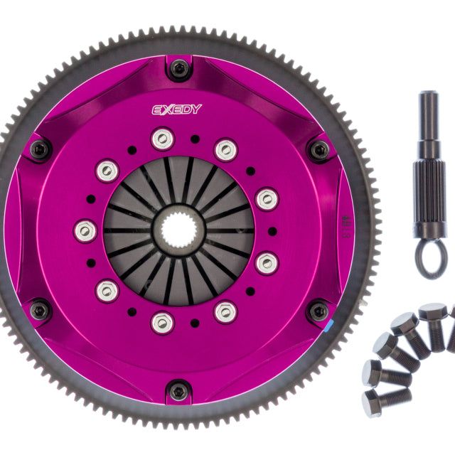 Exedy 1989-1993 Nissan Skyline GTR L6 Hyper Twin Cerametallic Clutch Sprung Center Disc Push Type-tuningsupply.com