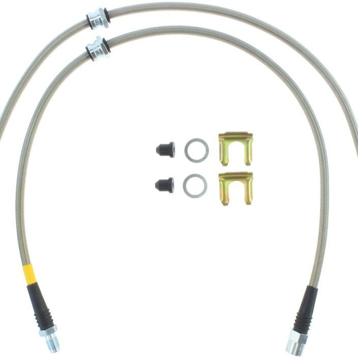 StopTech 07-12 BMW X5 / 09-12 X6 SS Front Brake Lines-Brake Line Kits-Stoptech-STO950.34025-SMINKpower Performance Parts