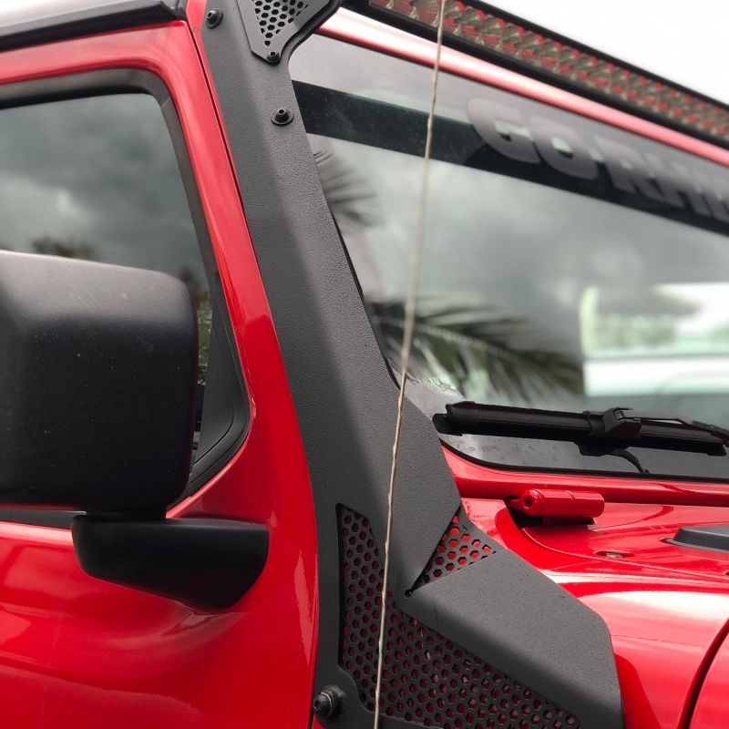 Go Rhino 18-20 Jeep Wrangler JL/JLU/Gladiator JT XE Windshield Light Bar Mount - 50in Single Row-tuningsupply.com