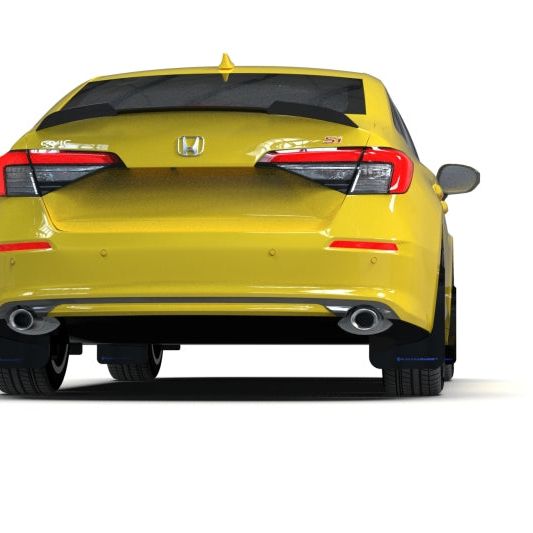 Rally Armor 2022 Honda Civic (Incl. Si/Sport/Touring) Black UR Mud Flap w/ Blue Logo - SMINKpower Performance Parts RALMF90-UR-BLK/BL Rally Armor