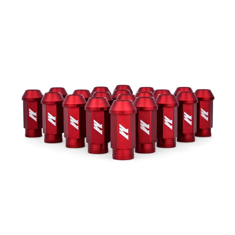 Mishimoto Aluminum Locking Lug Nuts M12x1.5 20pc Set Red - SMINKpower Performance Parts MISMMLG-15-20LRD Mishimoto