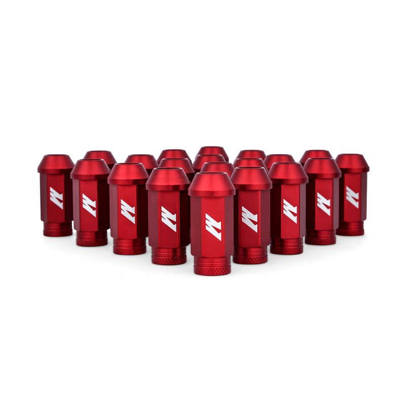 Mishimoto Aluminum Locking Lug Nuts M12x1.25 20pc Set Red-tuningsupply.com