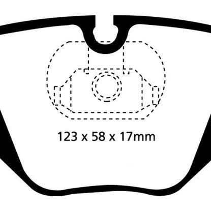 EBC 01-07 BMW M3 3.2 (E46) Yellowstuff Rear Brake Pads-tuningsupply.com