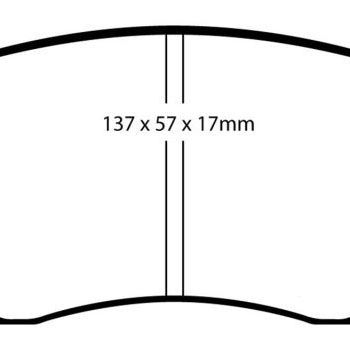 EBC 04-06 Saab 9-2X 2.0 Turbo Redstuff Front Brake Pads-tuningsupply.com