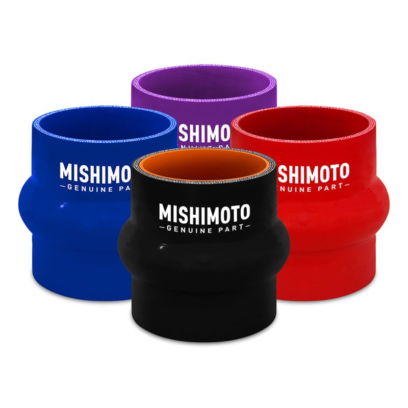 Mishimoto 2.5in Black Hump Hose Coupler-tuningsupply.com