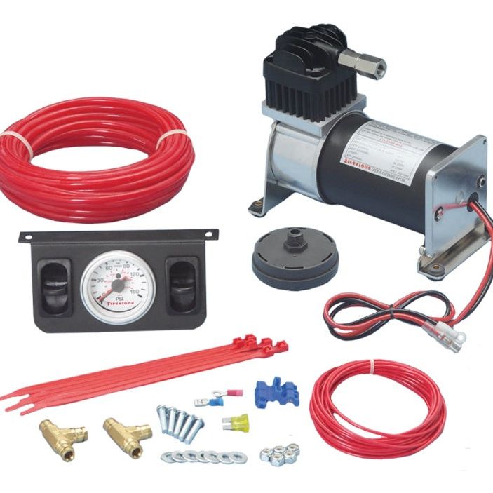 Firestone Air-Rite Air Command II Heavy Duty Air Compressor System w/Dual Analog Gauge (WR17602219)-tuningsupply.com