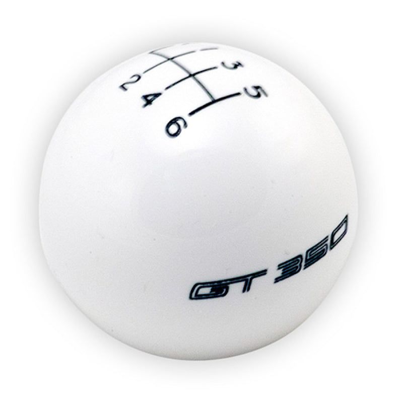 Ford Racing 15-19 Mustang GT350 White 6-Speed Shift Knob-tuningsupply.com