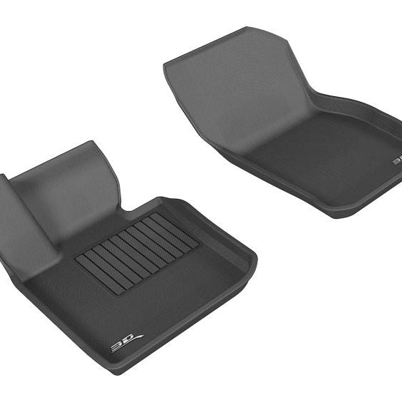 3D MAXpider 2014-2019 Mini Hardtop 2-Door/Convertible Kagu 1st Row Floormat - Black-tuningsupply.com