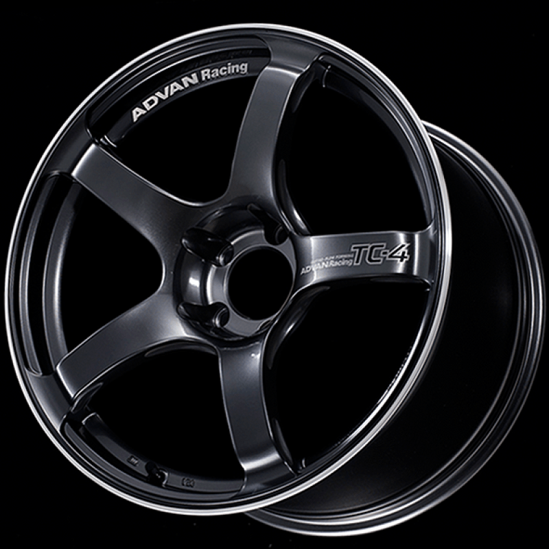 Advan TC4 18x9.5 +12 5-114.3 Racing Gunmetallic and Ring Wheel-tuningsupply.com