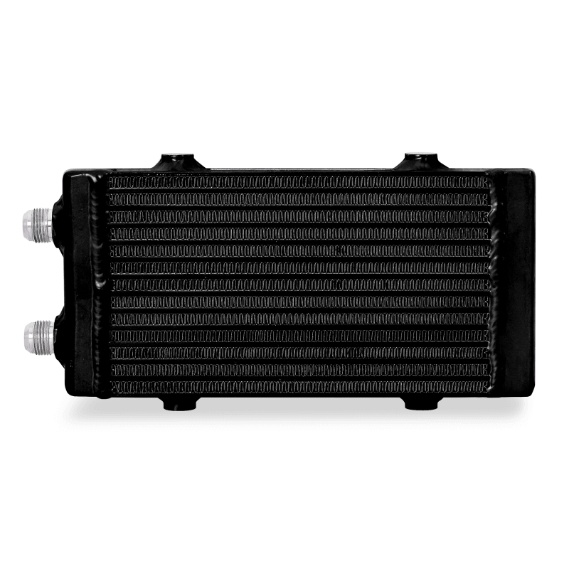 Mishimoto Universal Small Bar and Plate Dual Pass Black Oil Cooler-tuningsupply.com