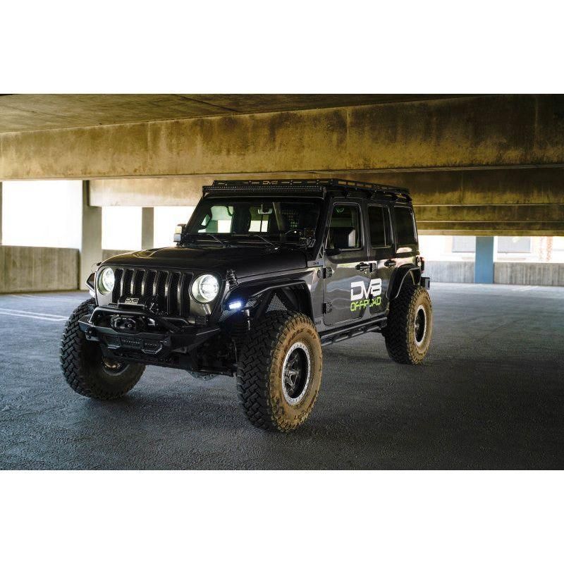 DV8 Offroad 2018+ Jeep Wrangler JLO A Pillar Dual Light Pod Mounts-tuningsupply.com