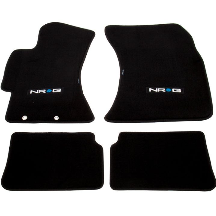 NRG Floor Mats - 2009-2011 Subaru Impreza WRX/STi (NRG Logo) - 4pc.-Floor Mats Carpeted-NRG-NRGFMR-410NRG-SMINKpower Performance Parts