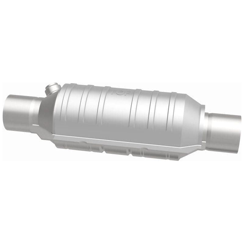 MagnaFlow Conv Univ 2.25in Inlet/Outlet Center/Center Round 11in Body L x 5.125in W x 15in Overall L-tuningsupply.com