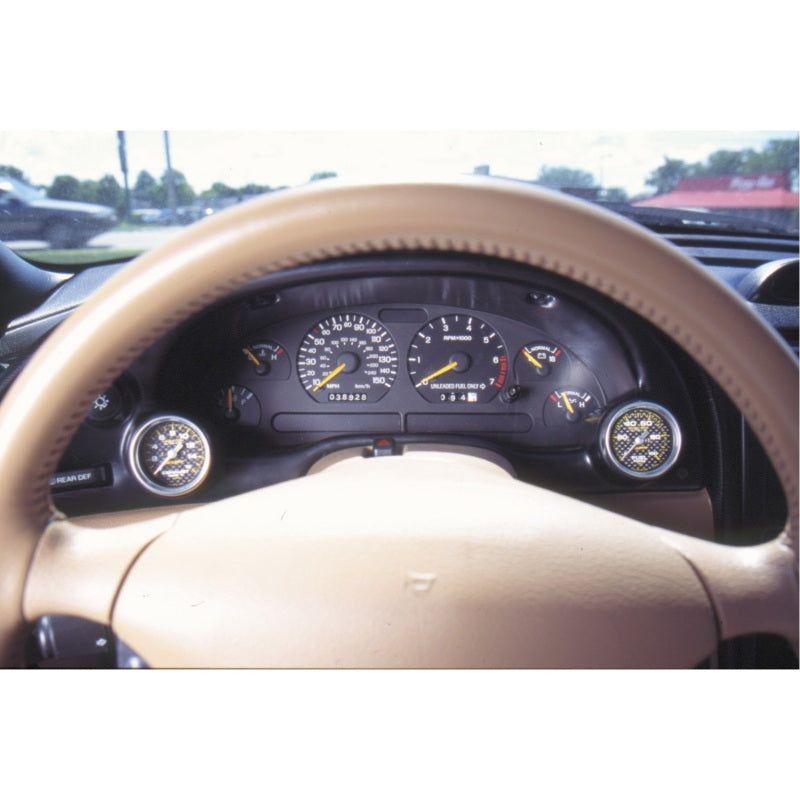 Autometer 94-00 Ford Mustang 52mm Black Dual Instrument Cluster Bezel-tuningsupply.com